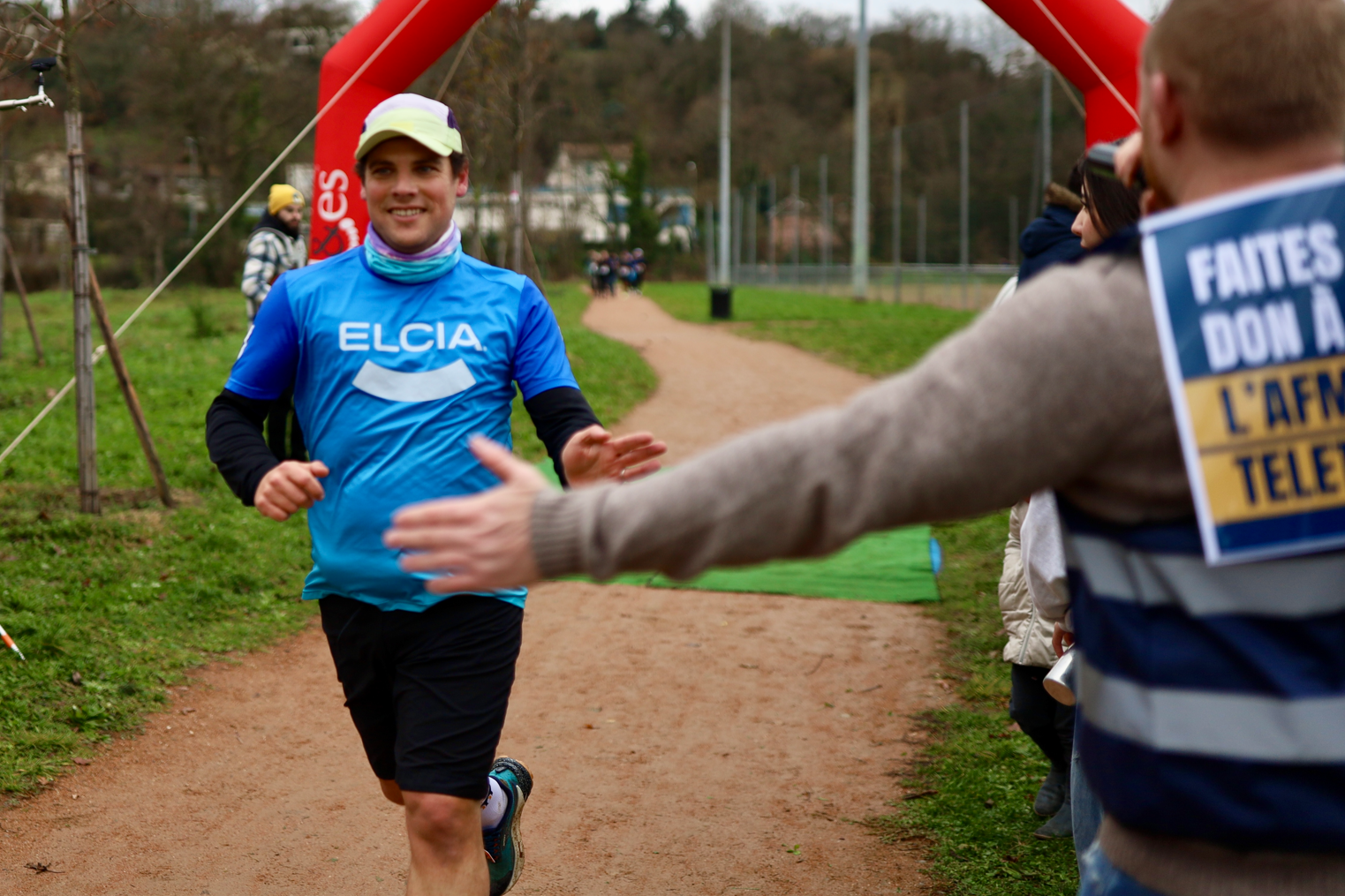 Coureurs téléthon du batiment